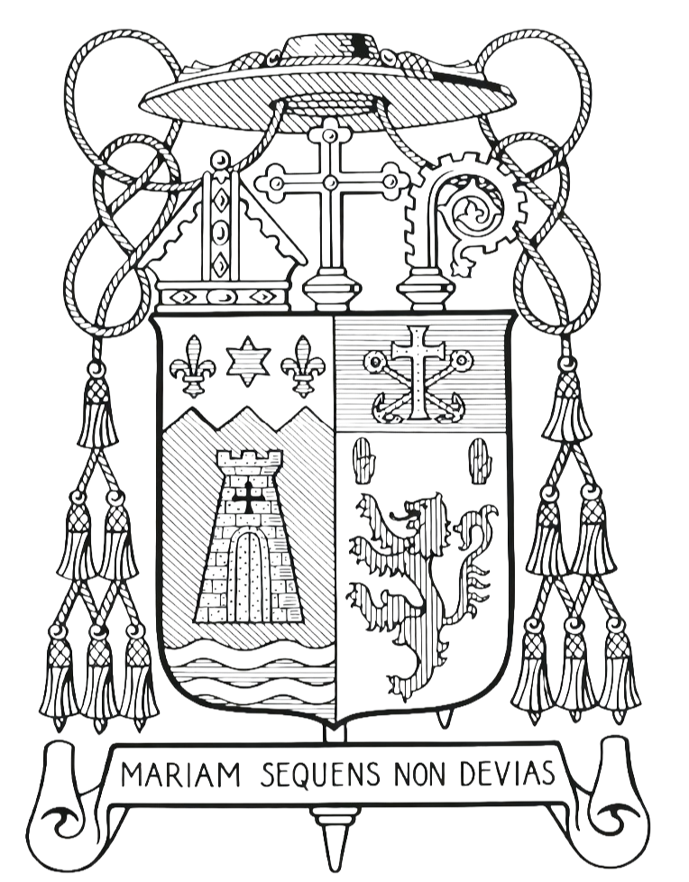 Coat of arms of Bishop Vincent J. McCauley, C.S.C.